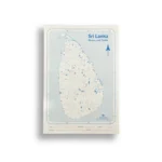 Sri Lanka Rivers and Tanks Map - 05pcs (Prince Stationers)